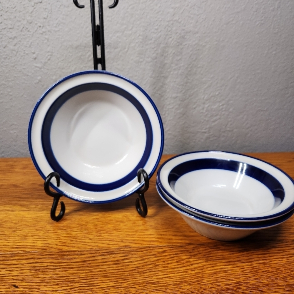 Noritake Stoneware soup bowls Fjord set of 3